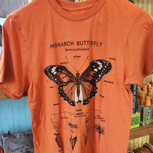 Botanical Groovy T-Shirt | Monarch Butterfly
