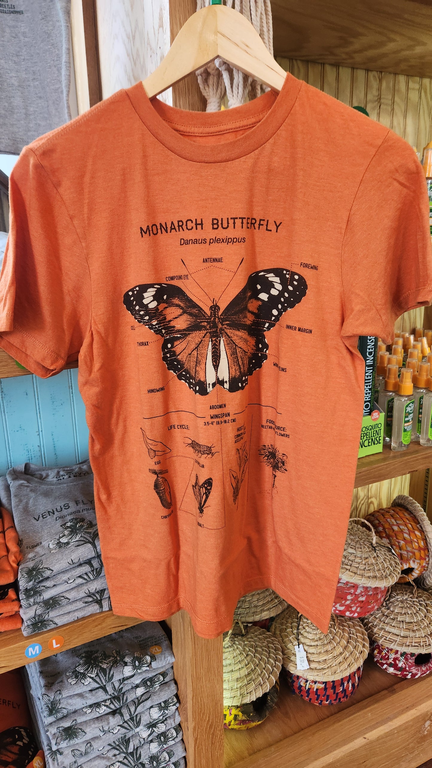 Botanical Groovy T-Shirt | Monarch Butterfly