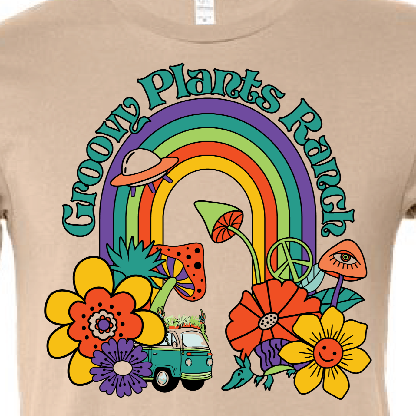 Groovy T Shirt Rainbow