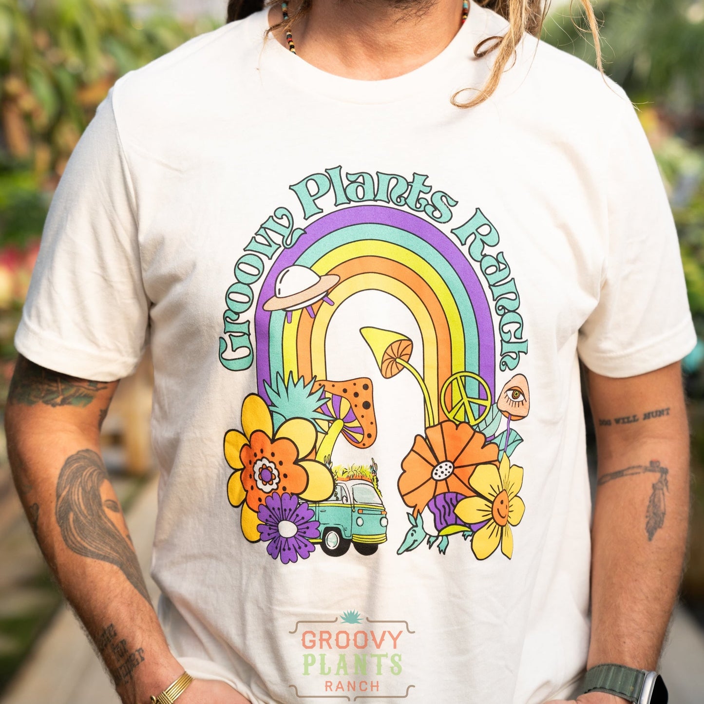 Groovy T-Shirt | Rainbow Ranch Vibes