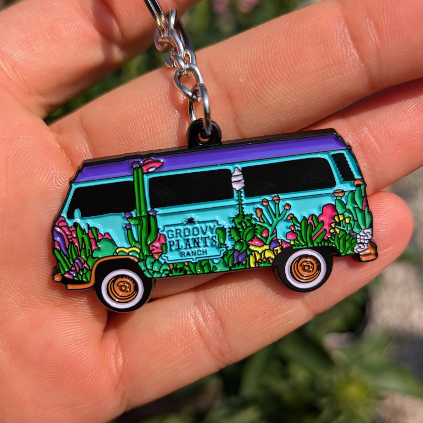 Groovy Plants Ranch Key Chain