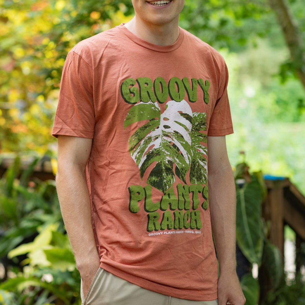 Groovy T-Shirt | Monstera- Pink