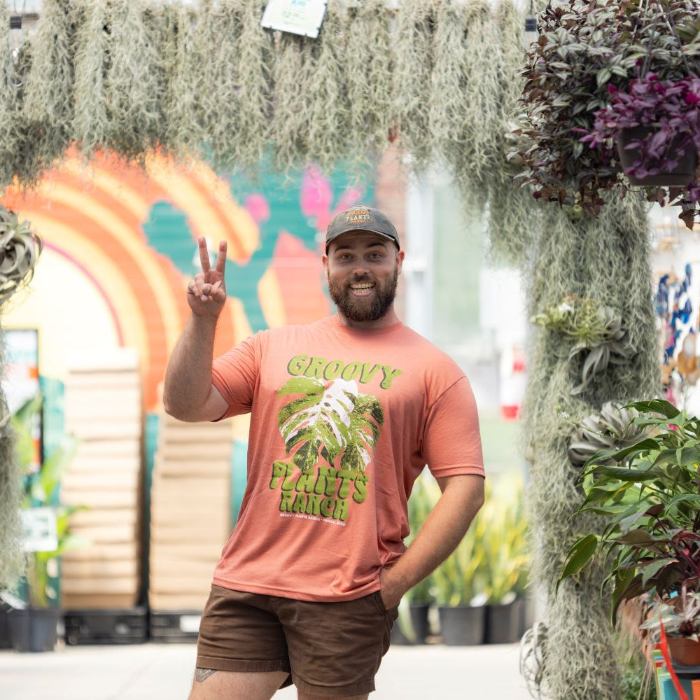Groovy T-Shirt | Monstera- Pink
