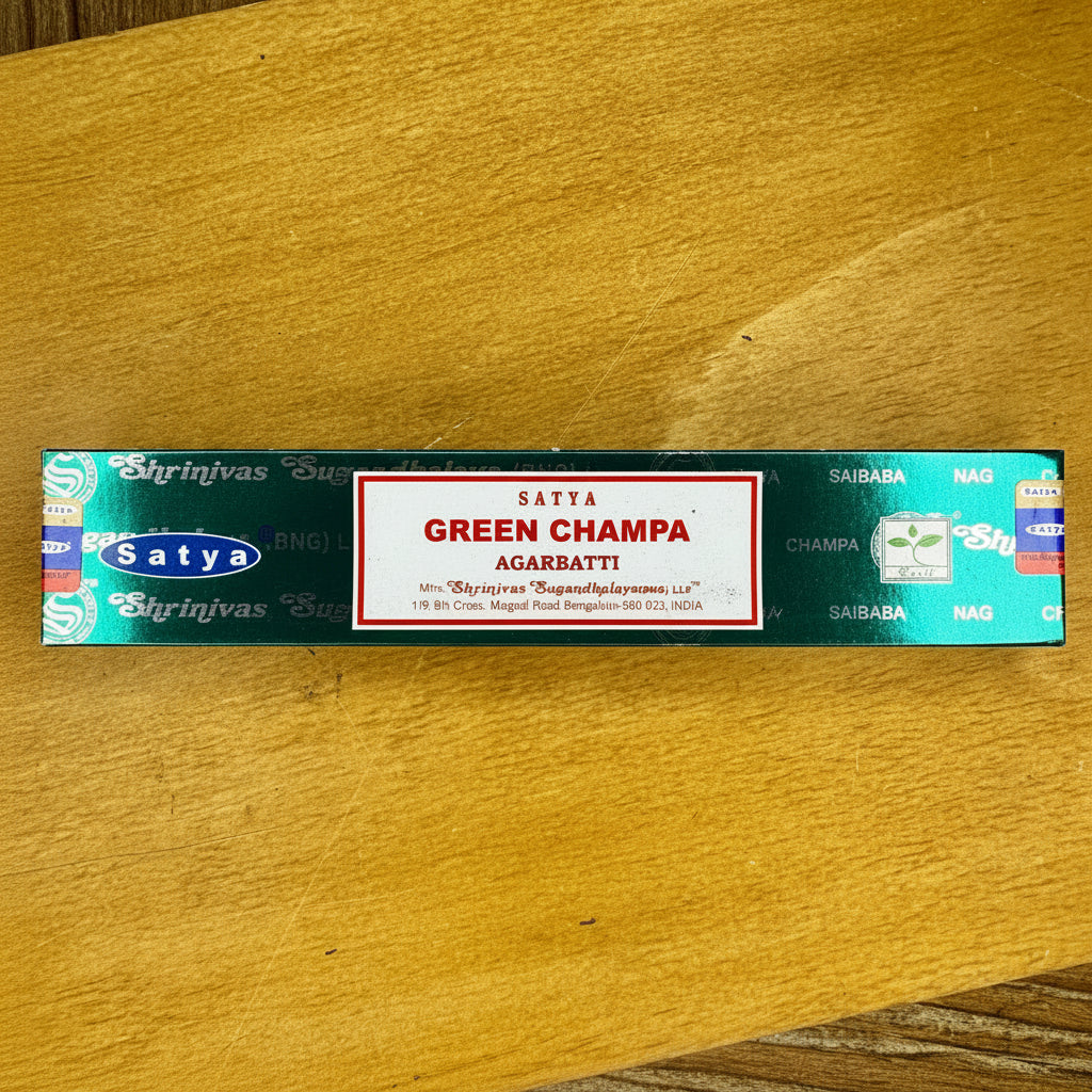 Satya Incense Sticks | Green Champa