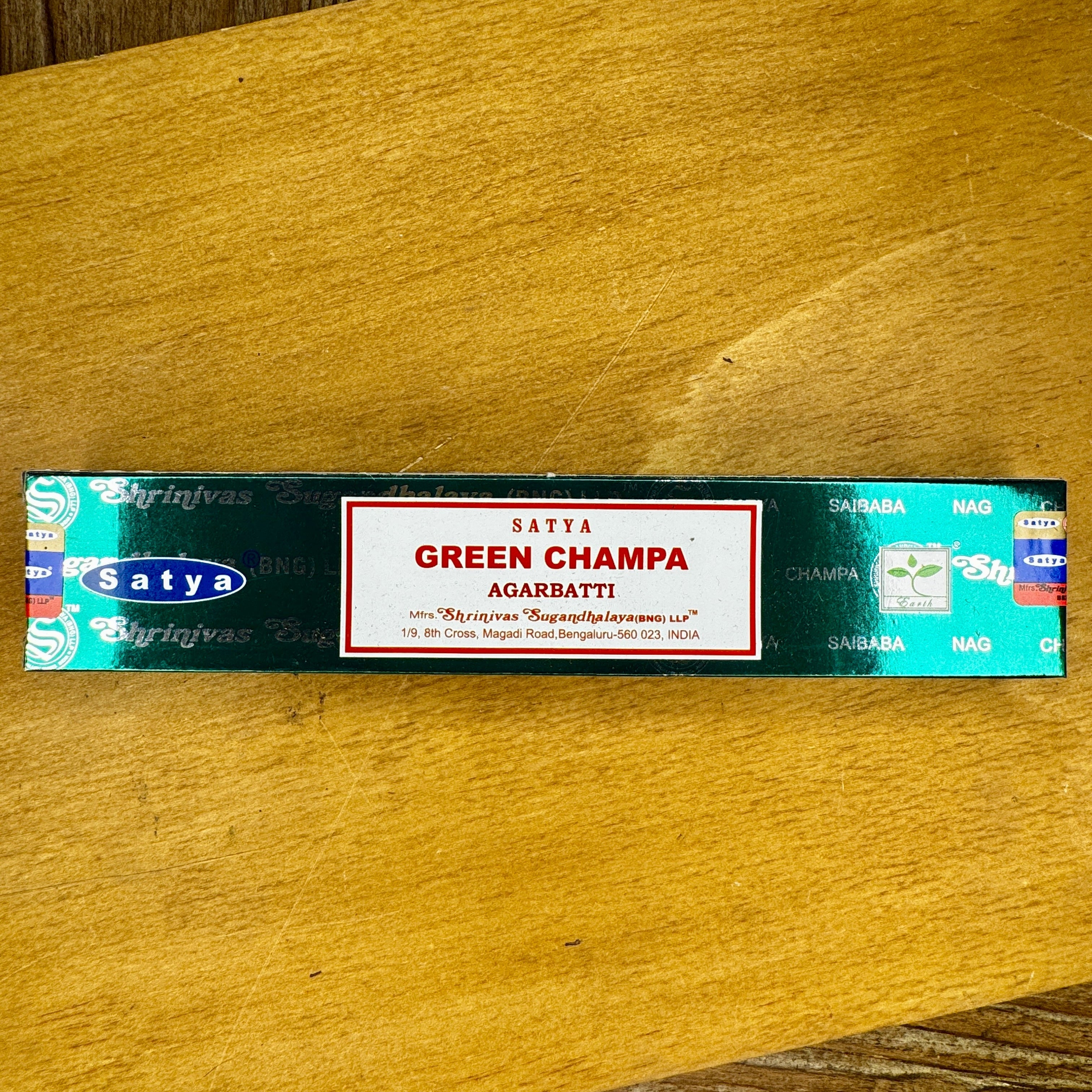 Satya Incense Sticks | Green Champa