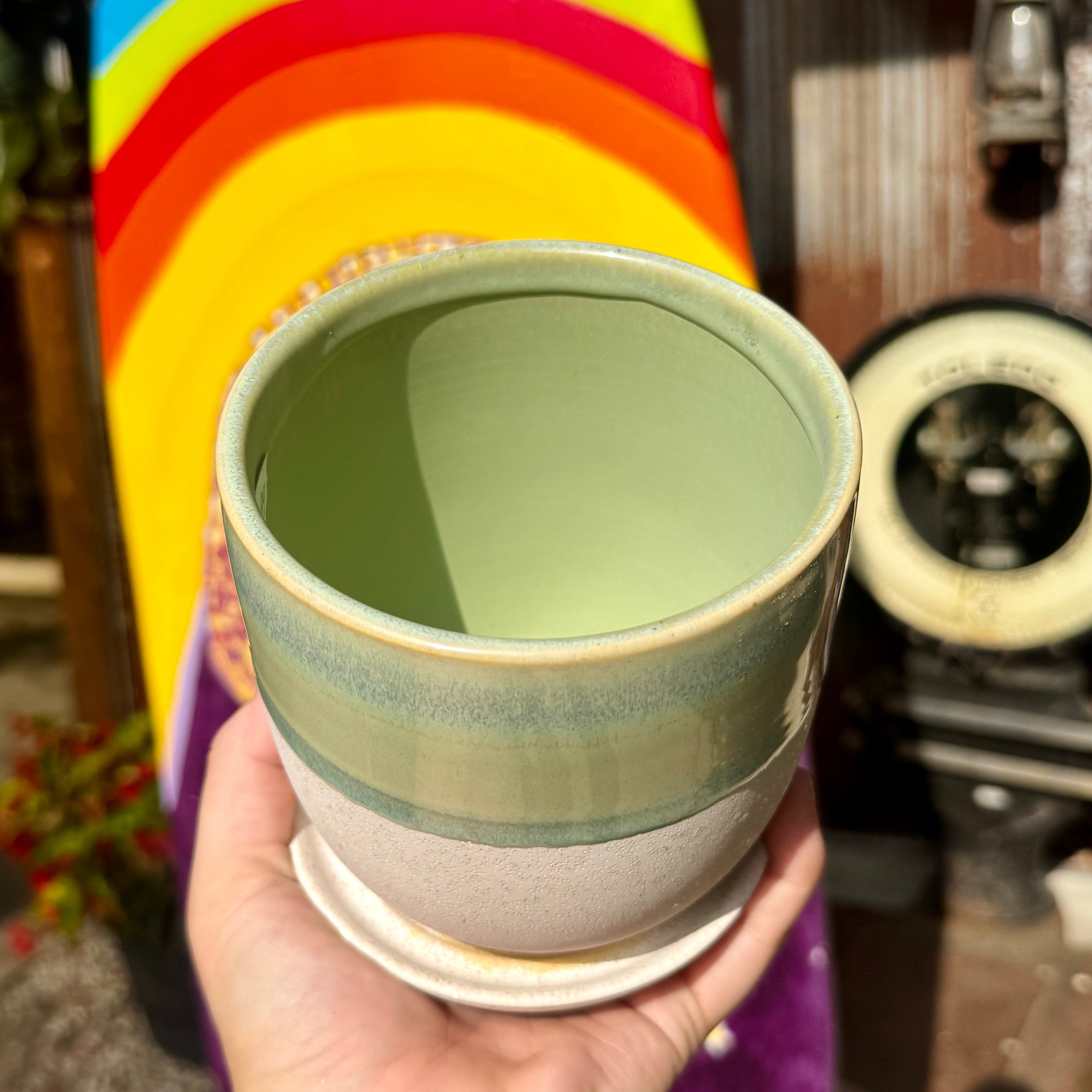 Misty Lagoon Planter