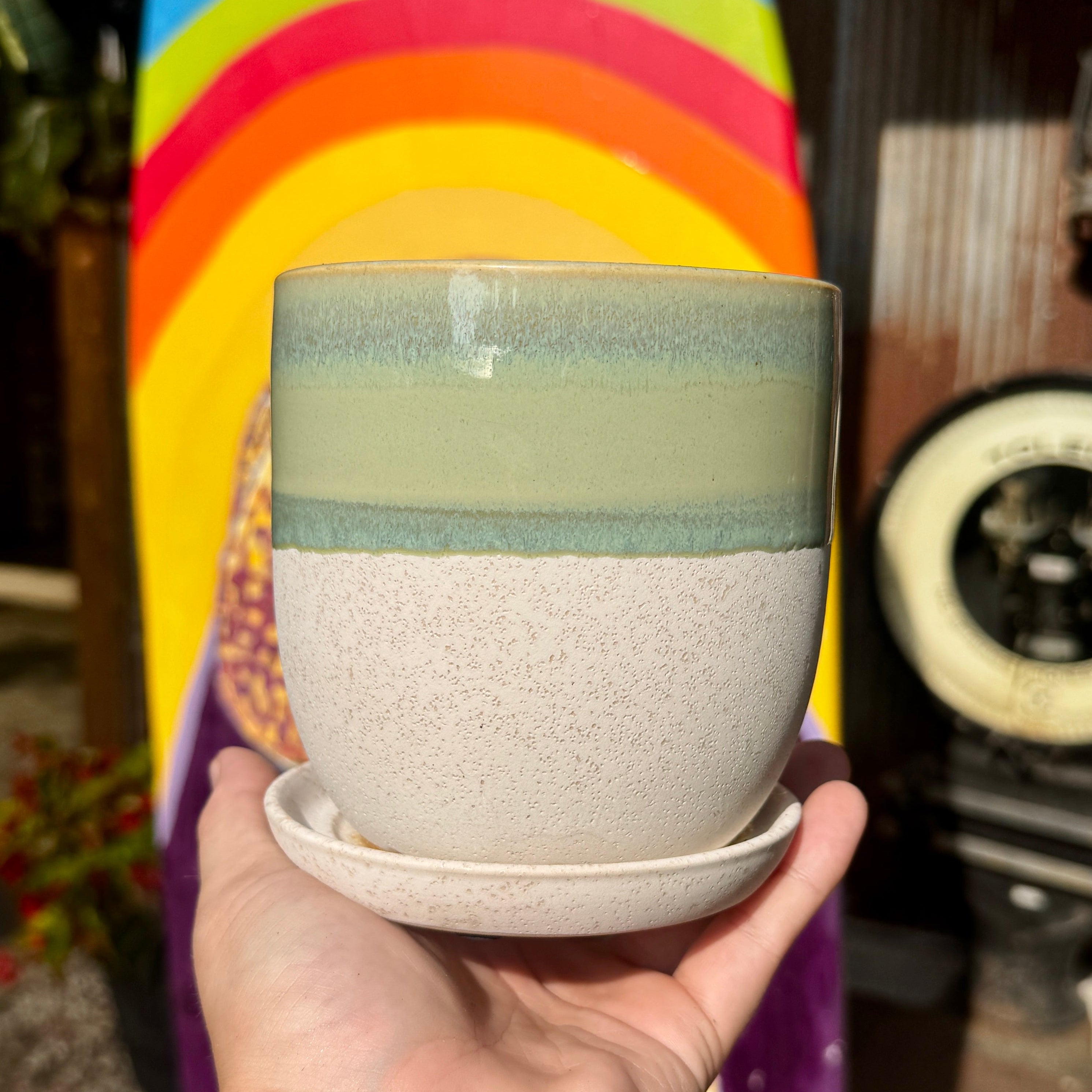 Misty Lagoon Planter