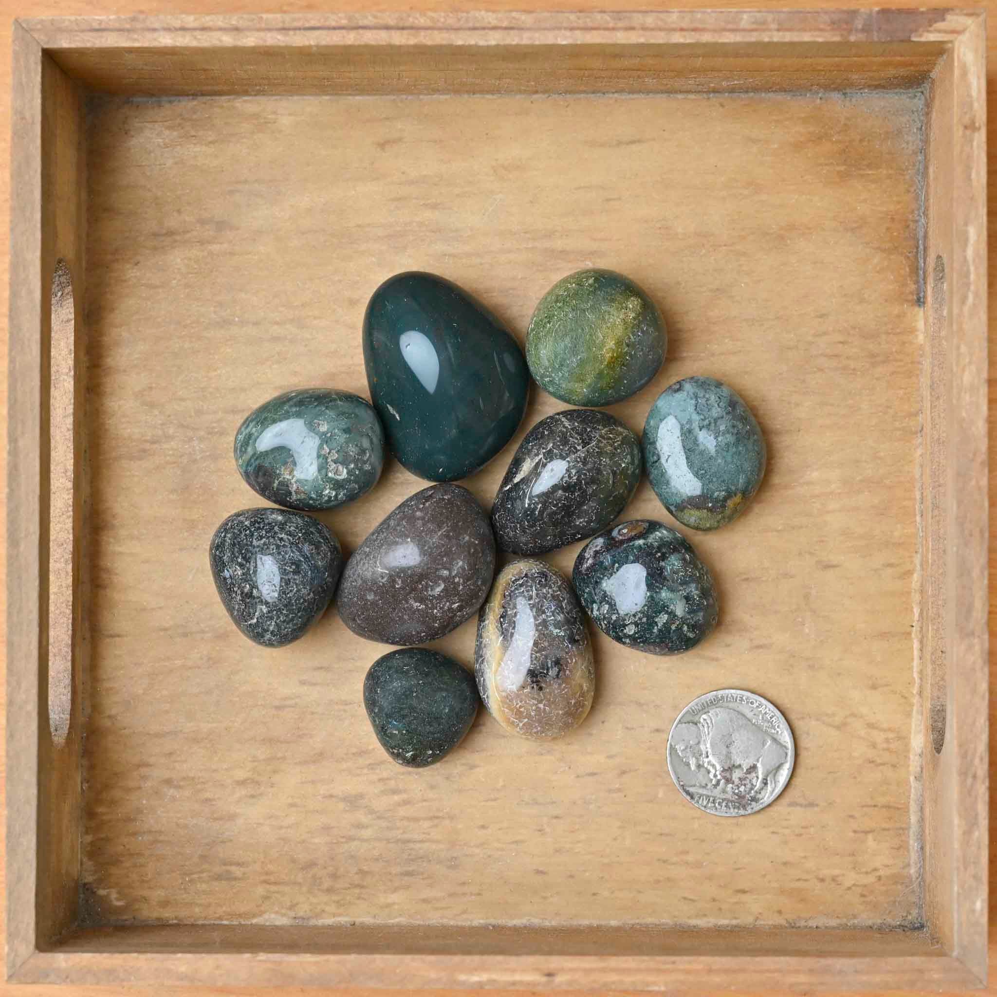 Tumbled Bloodstone (heliotrope)