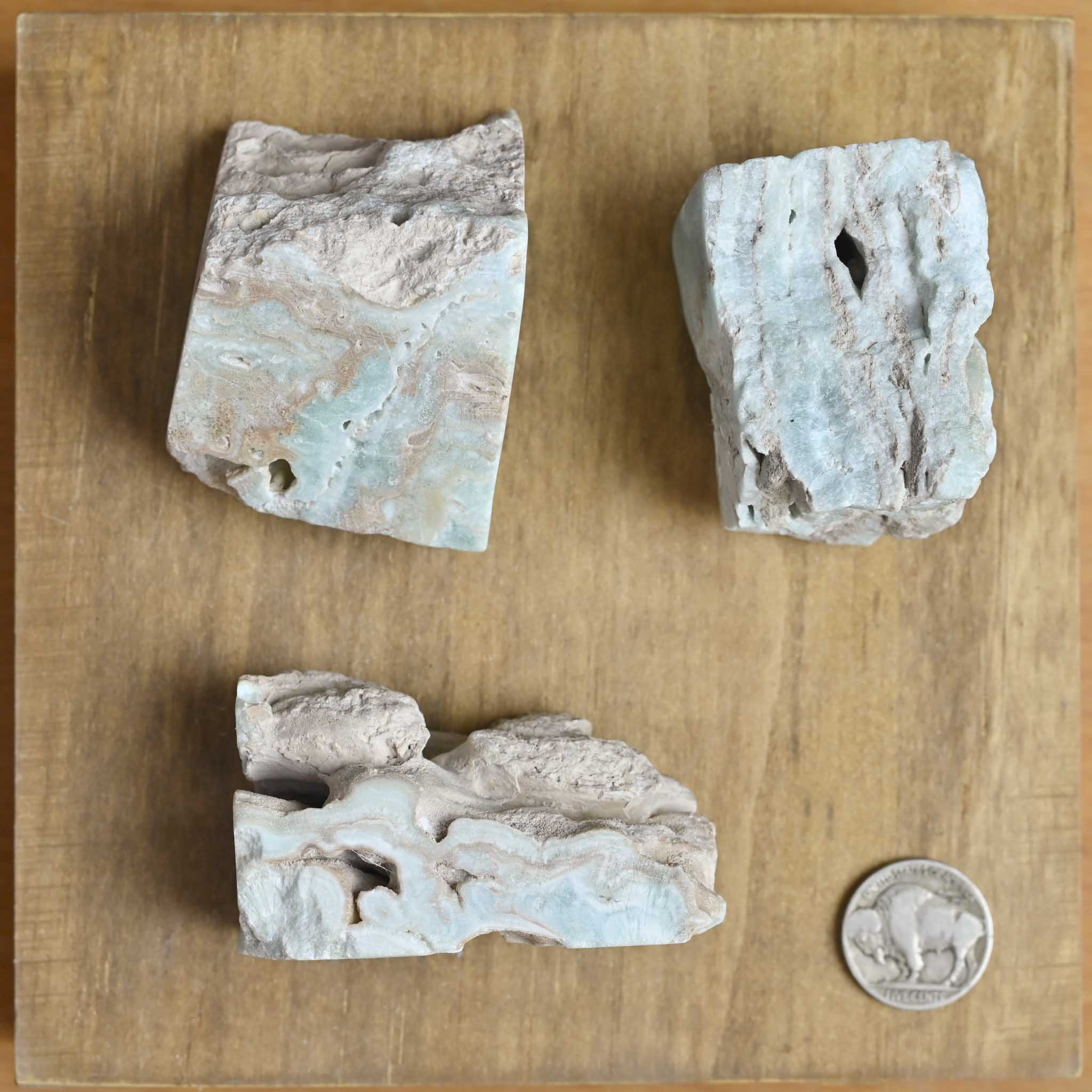 Polished Top Blue Aragonite