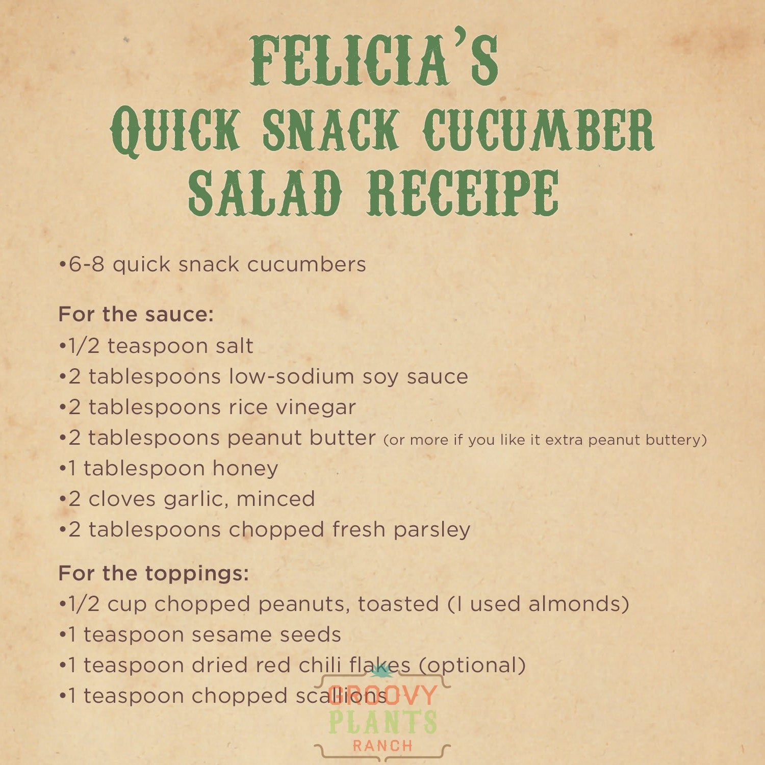 Quick Snack Cucumber