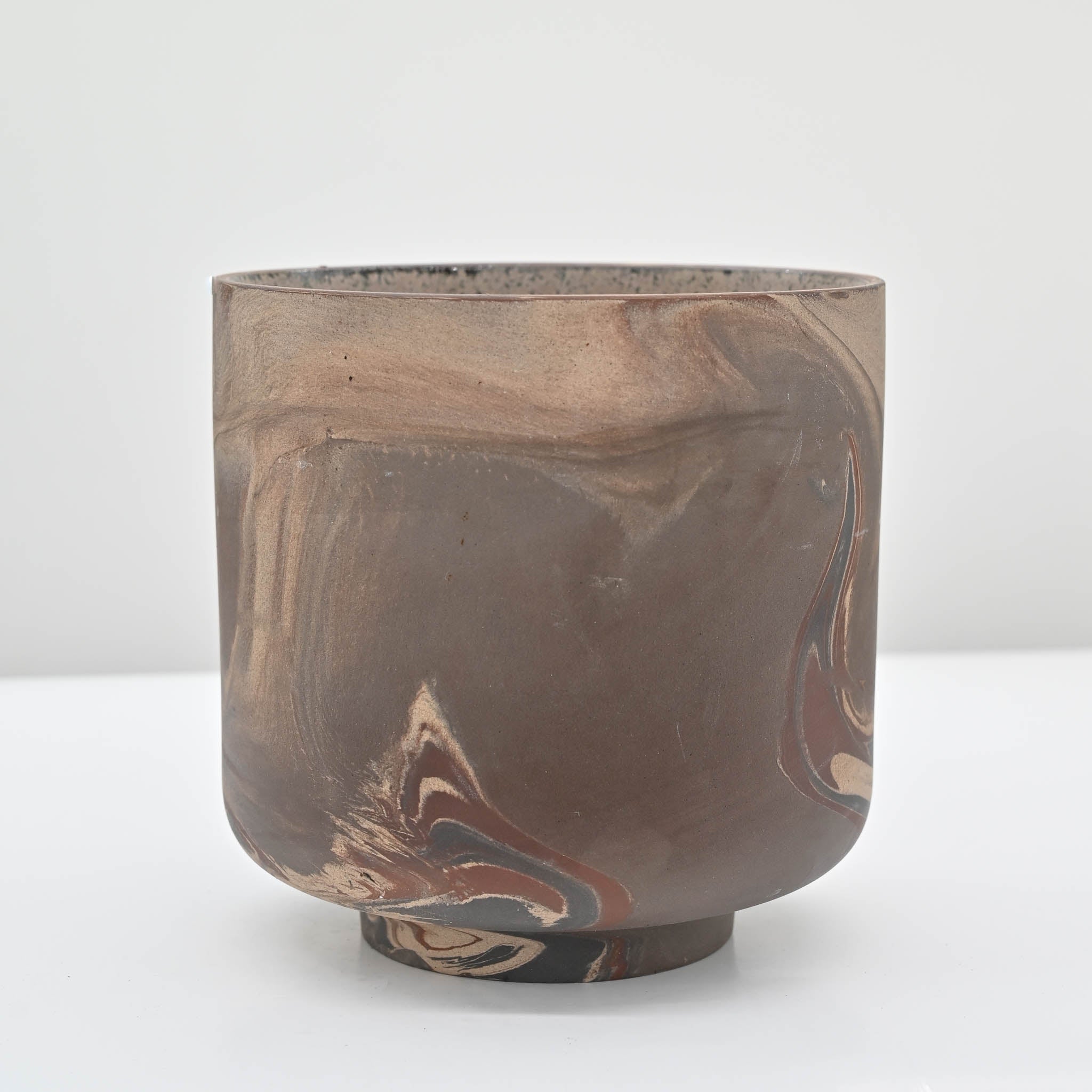 5.25" Brown Marble Planter