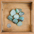 Tumbled Green Banded Agate
