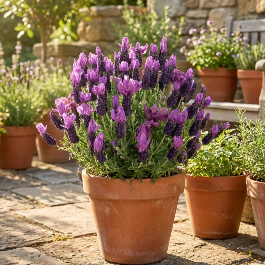 Spanish Lavender 'Alluring Amethyst'