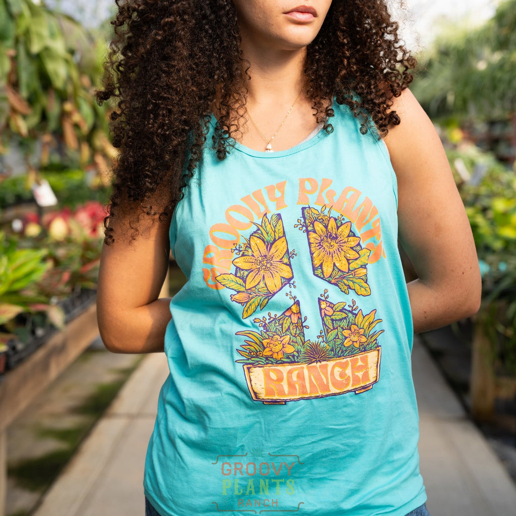 Groovy Tank Top | Peace Passion Flower