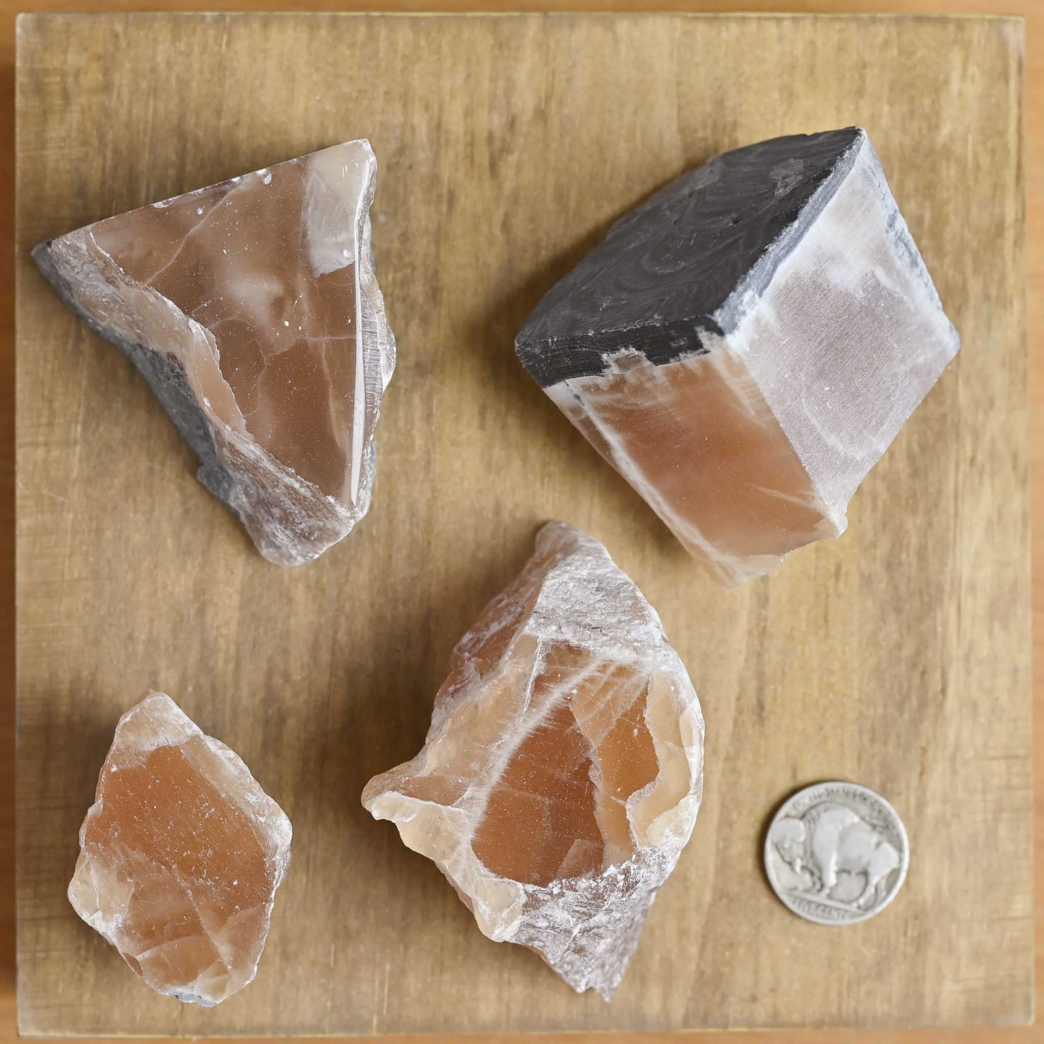 Polished Top Honey Calcite