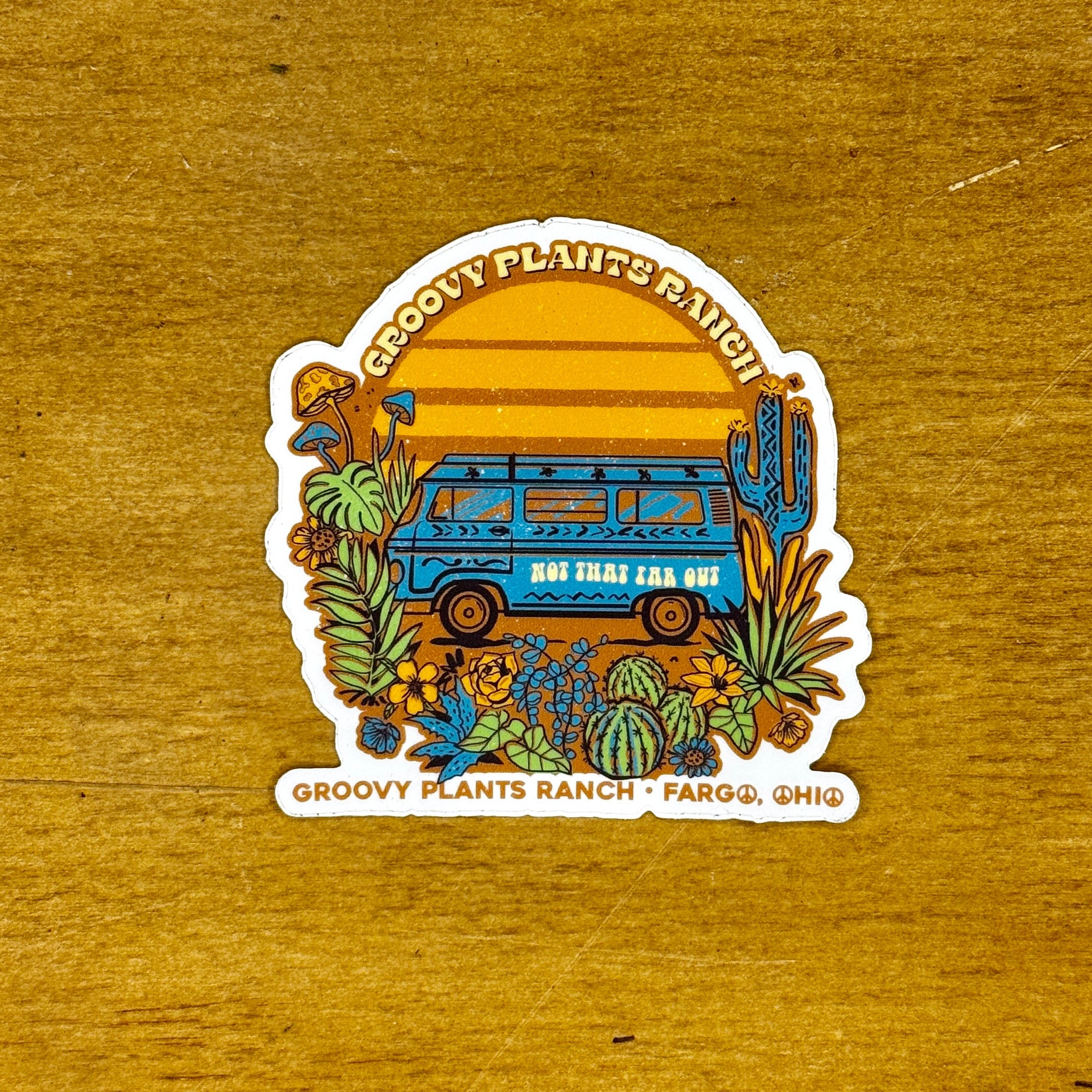 Hippie Van GPR Sticker