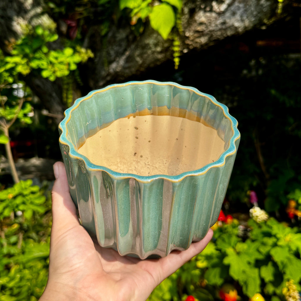 Turquoise Wave Planter