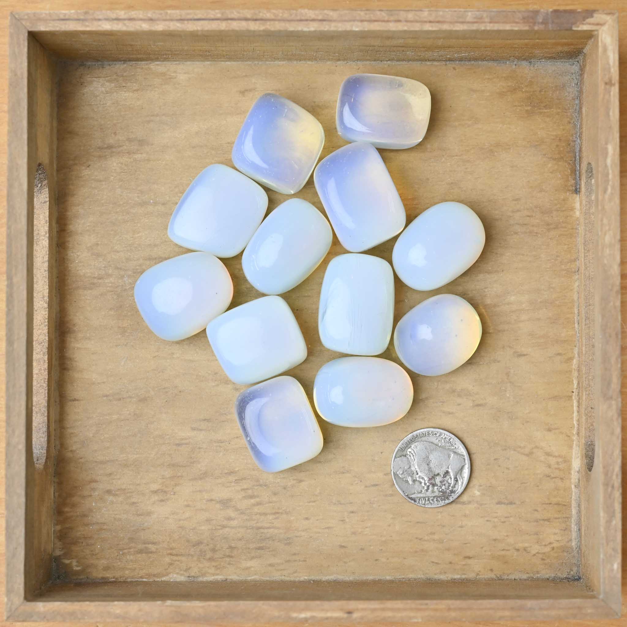 Tumbled Opalitic Glass