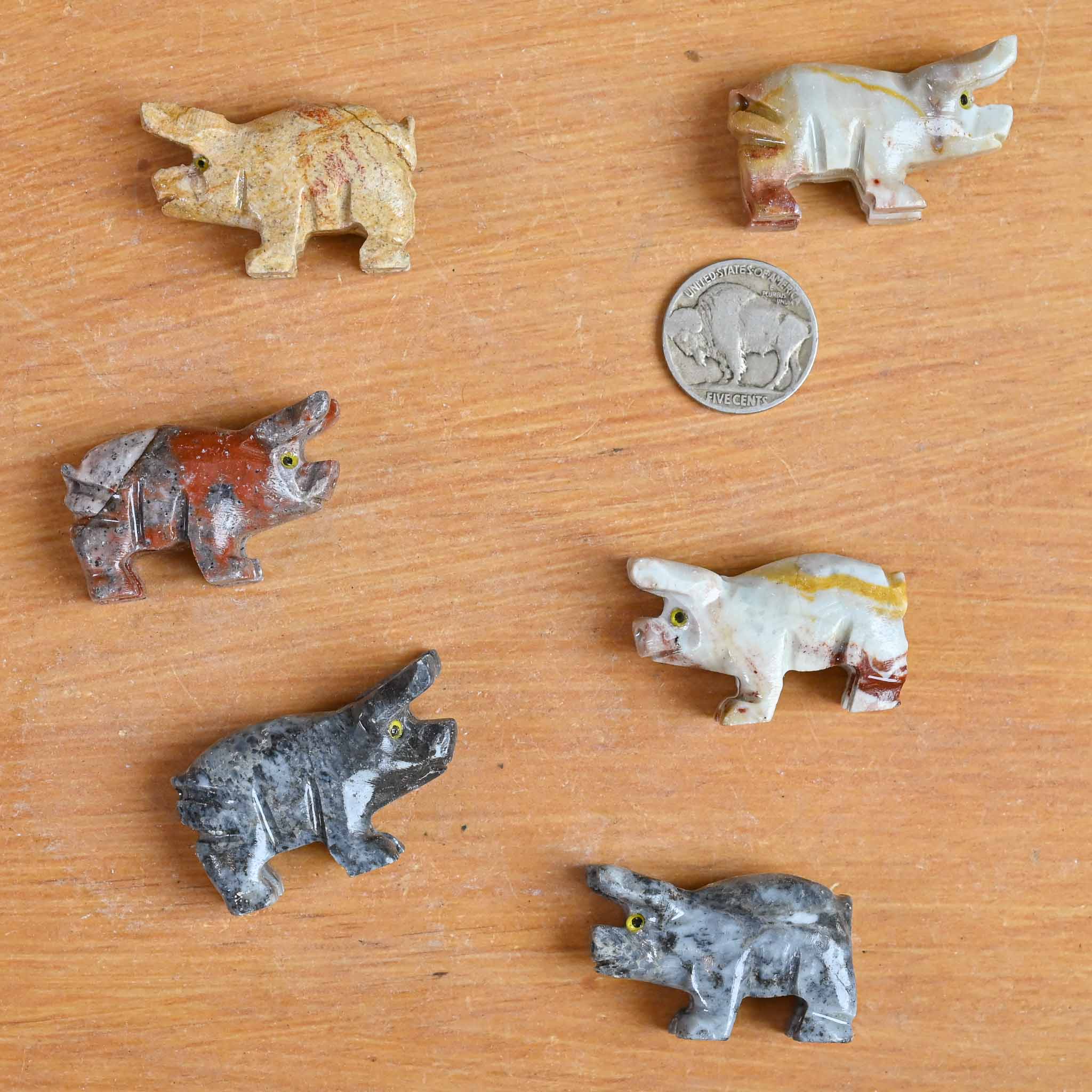 Soapstone Animal | Pig