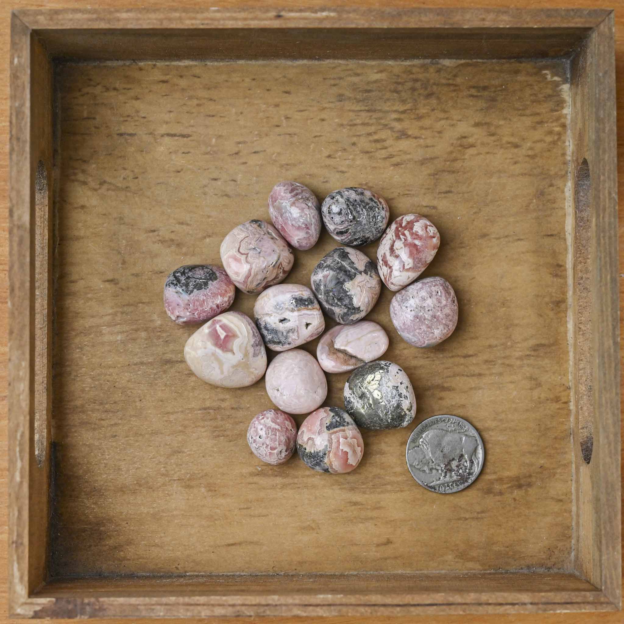 Tumbled Rhodochrisite