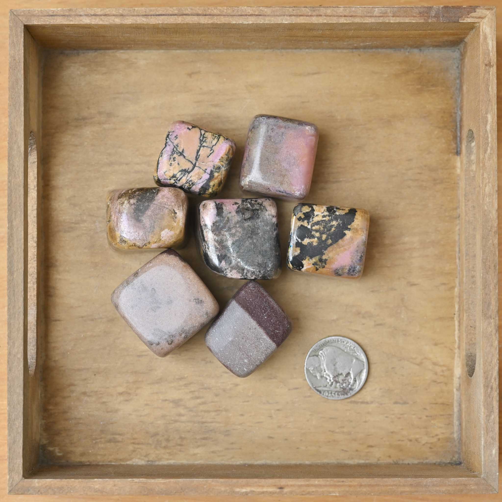 Tumbled Rhodonite (1 Stone) – The Groovy Plants Ranch LLC