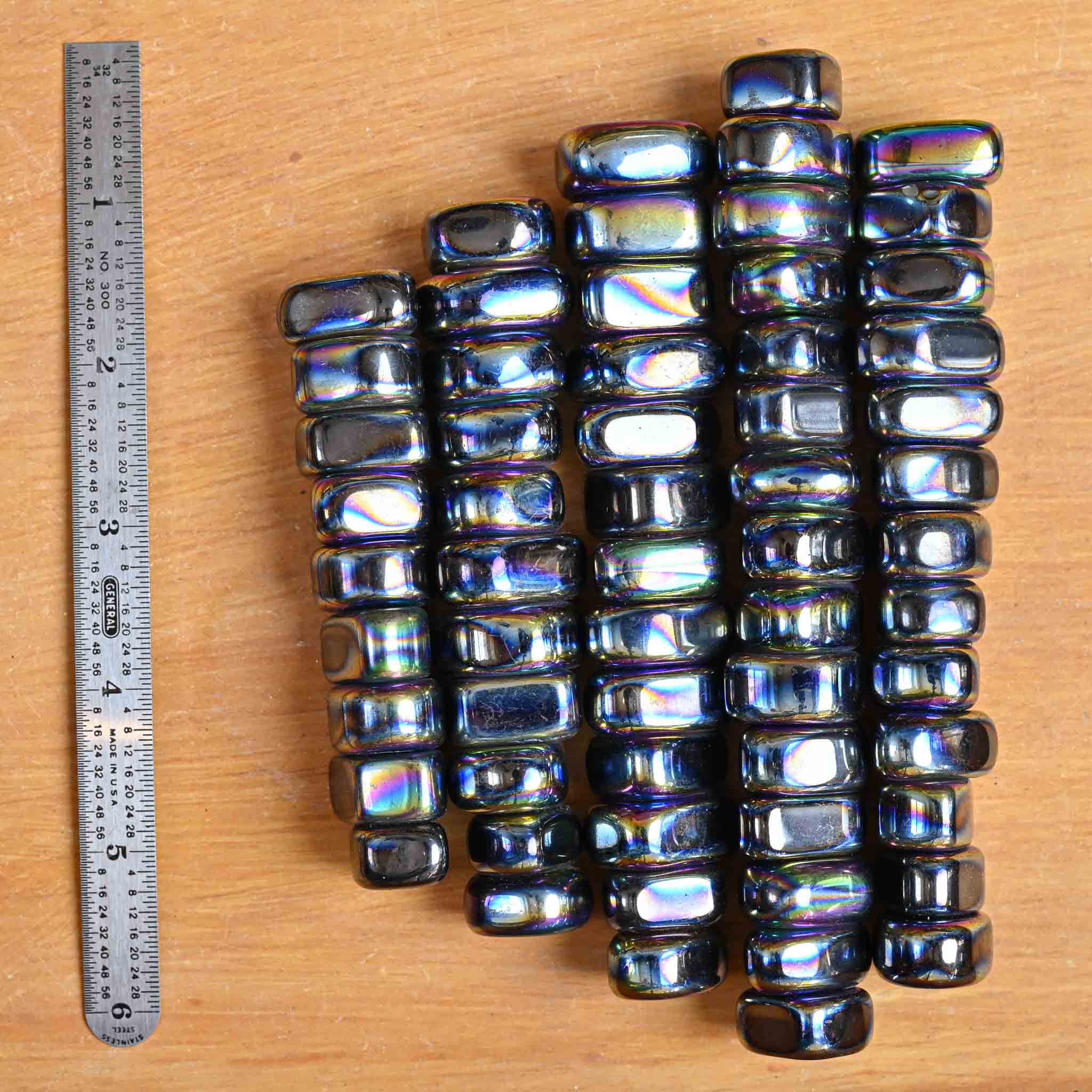 Magnetic Rainbow Hematite Cubes