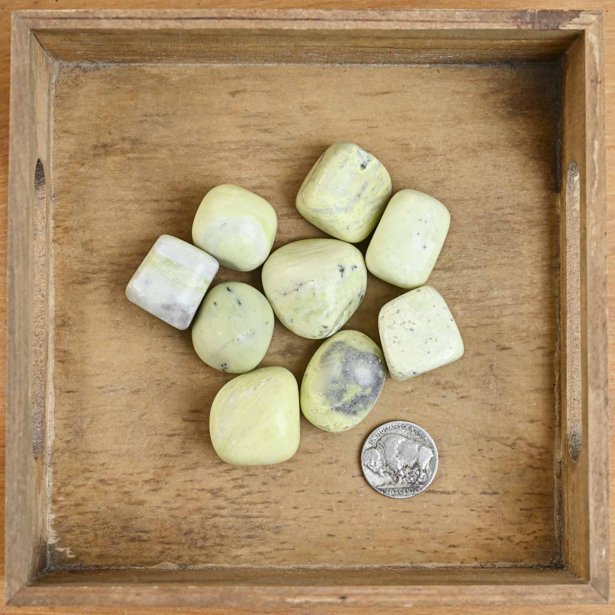 Tumbled Serpentine Cubes