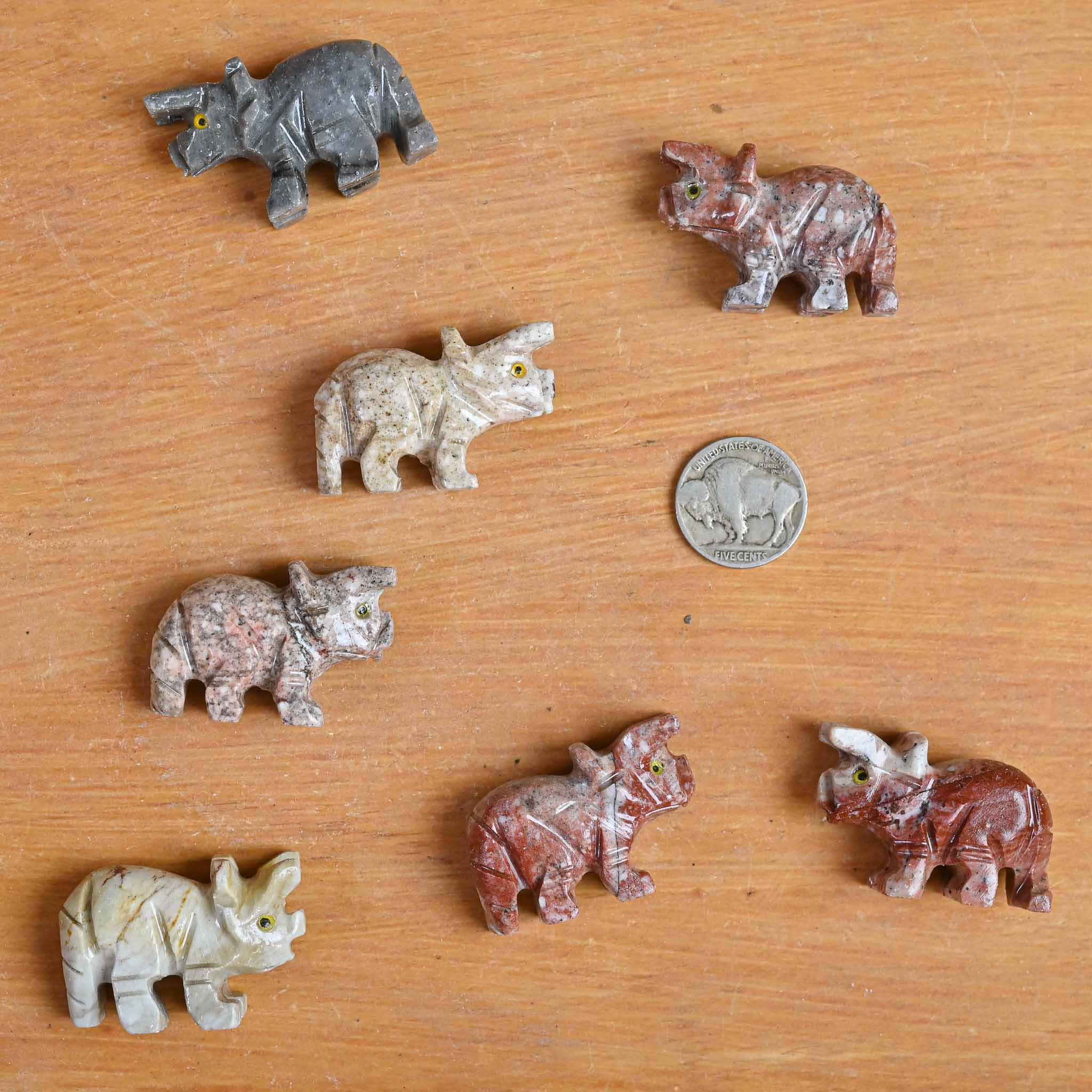 Soapstone Animal | Triceratops