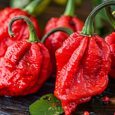 'Trinidad Scorpion' Hot Pepper ~ Trio of 3 Hefty Plants for Preorder