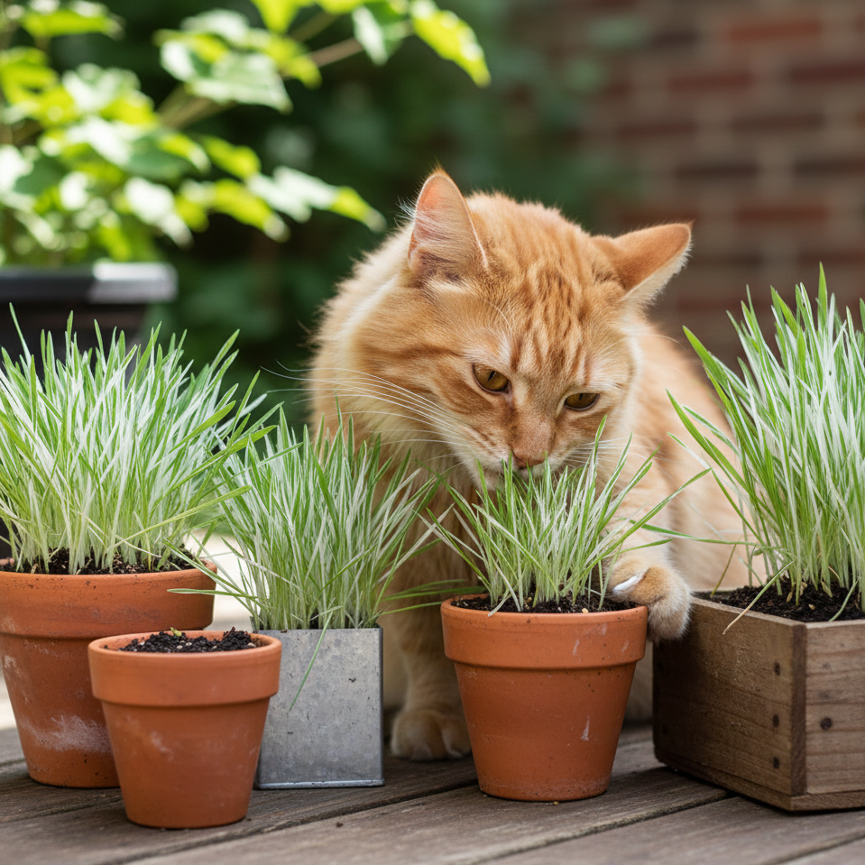 Cat Grass 'Tabby'