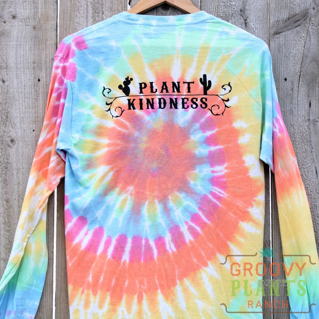 Long-sleeved T-shirt Tie-dye, T-shirt, fictional Character, flower